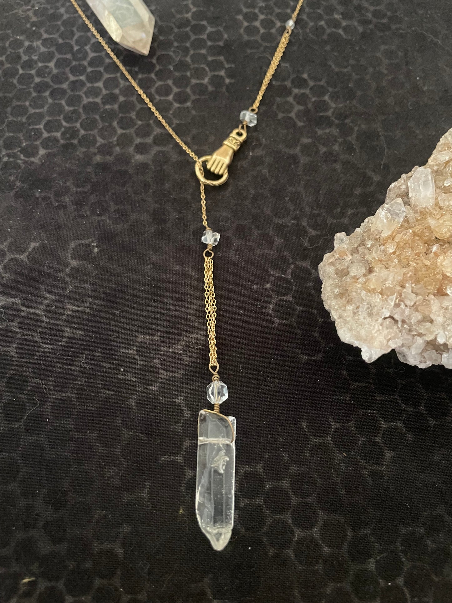 Hold on to the magic necklace