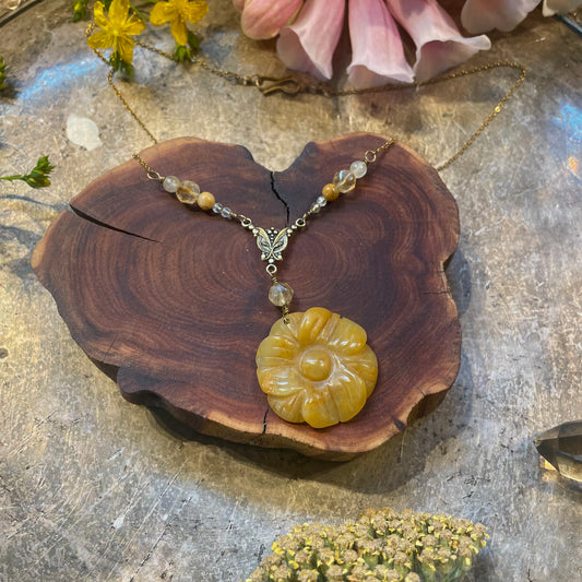 Summer flower necklace