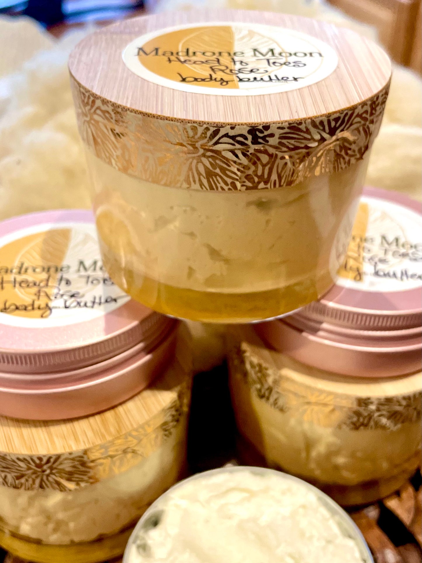 Rose body butter