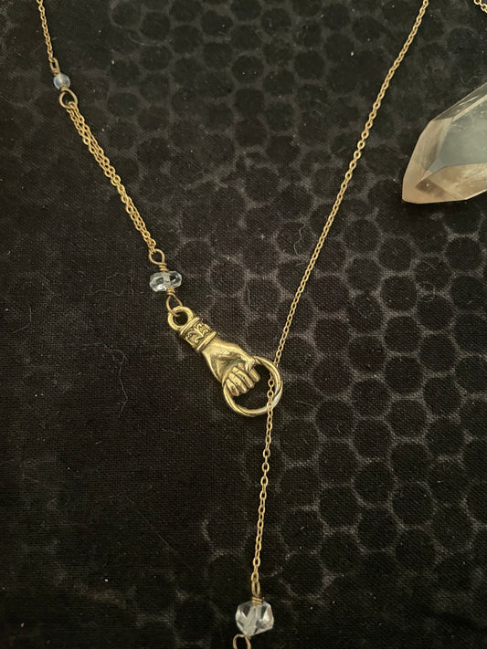 Hold on to the magic necklace
